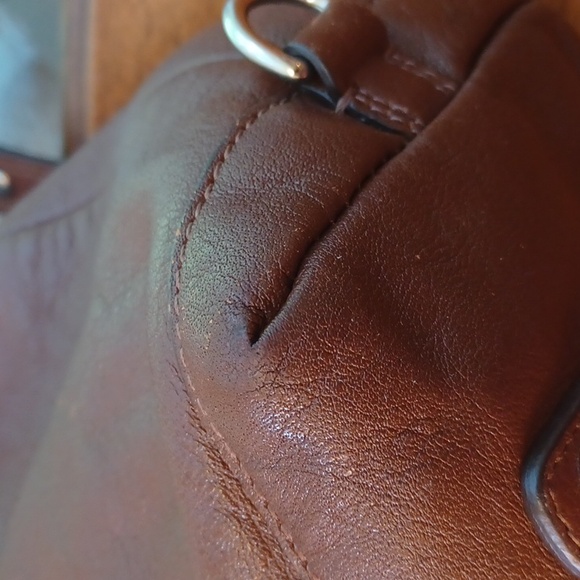 Coach Ashley brown leather satchel purse no. L1049-F15445 - Picture 7 of 13